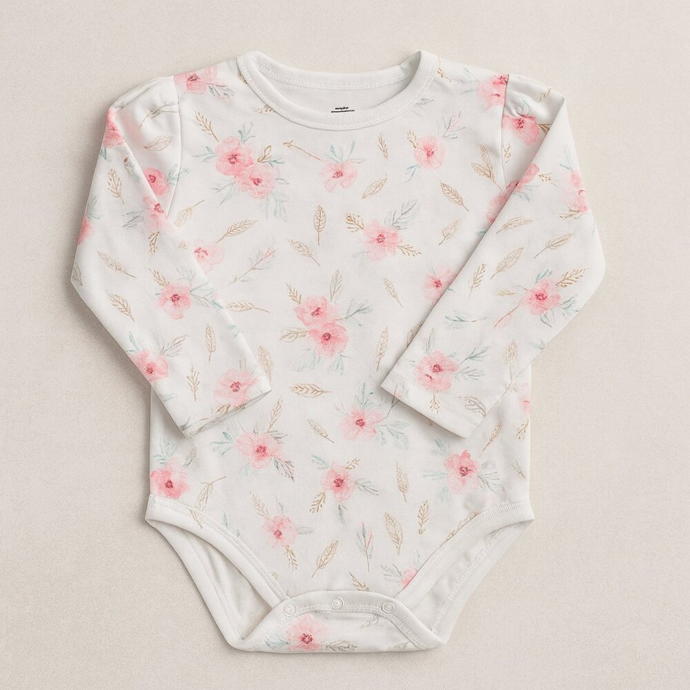 Little Treasure Floral  Arrow Bodysuit